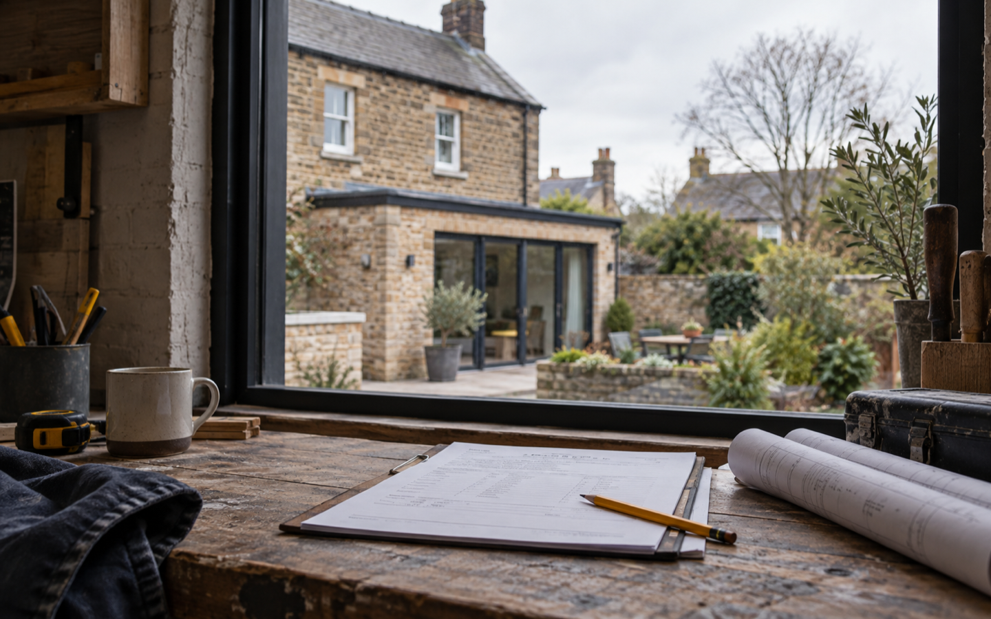 Paper estimate and a British home exterior